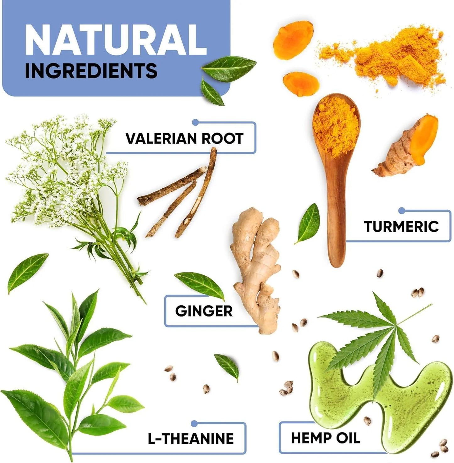 Natural Calming Chews for Dogs with Hemp Oil & Valerian Root Supports