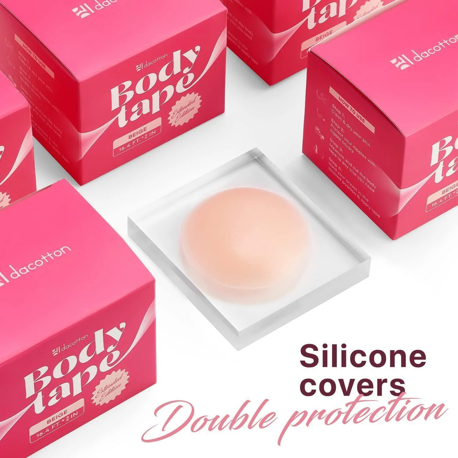 Boob Tape Beige Boobytape Breast Lift Push up a G Cup 16.4 Ft X 2 in Bra Tape