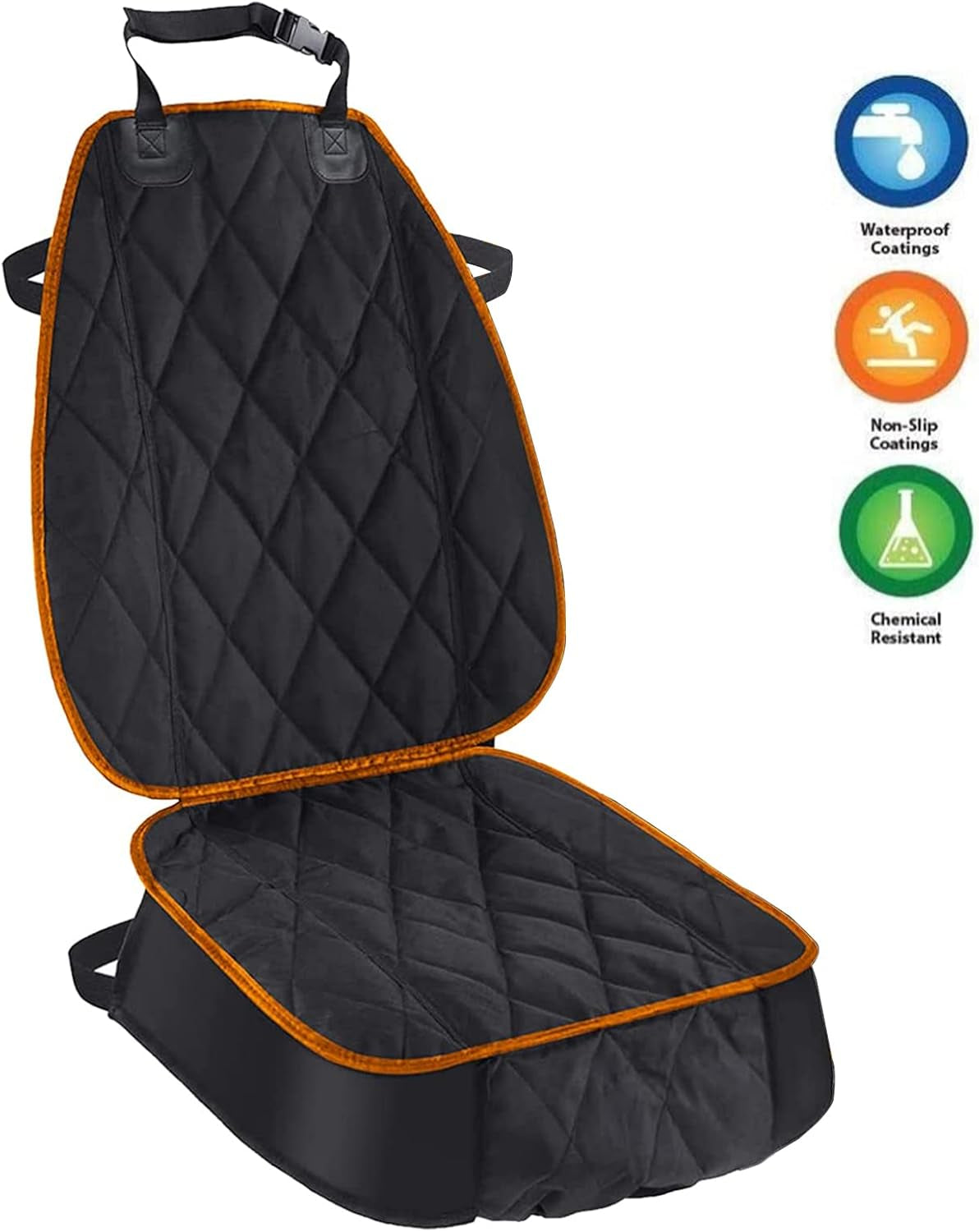 Dog Seat Cover Cars Trucks Suvs, Thick 600D Heavy Duty Pets Car Seat Cover, Waterproof & Wear-Resistant Durable Nonslip Backing & Hammock Convertible